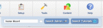 The search feature is under the Help icon
