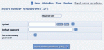 Importing members from a CSV file