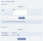 Managing/Merging authors