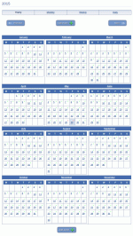 The calendar year view