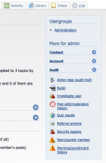 Links for member warning/punishment from their profile