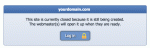 Your site is initially closed