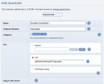 Editing a download