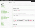 Composr has a well documented API (compiled out)