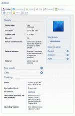 Viewing a member profile