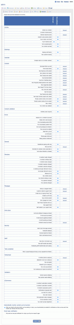 Setting notifications