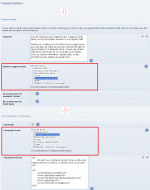 Configuration of special forums