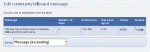 Managing community billboard messages in the queue