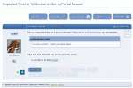 The staff will see the report in the &#039;reported posts&#039; forum