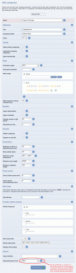Adding a new usergroup