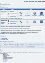 The link to add a theme