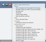 Page rendering tools in the footer