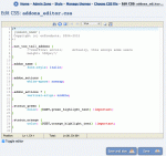 The CSS editing screen