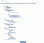 An example of the &quot;Template Tree&quot; screen