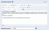 Adding an introductory question