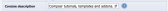 Inputting description meta tag