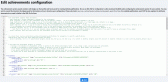 XML configuration for achievements